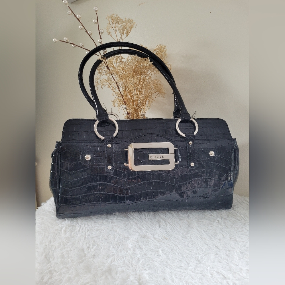 Rare Vintage Guess Bag Leather Embossed Y2k- Chic